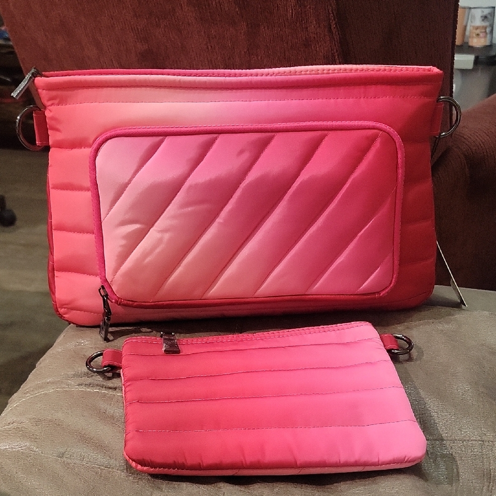 THINK ROYLN Vibrant Pink Quilted Bag